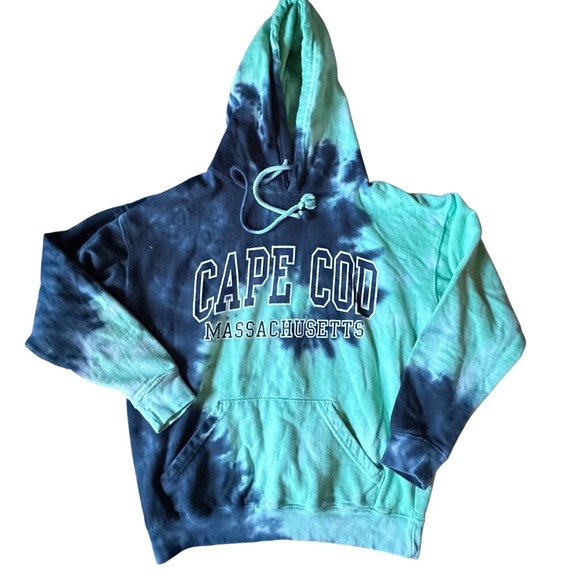 Exist Tops - Cape Cod Massachusetts Tie‎ Dye Hoodie Sweatshirt Size M